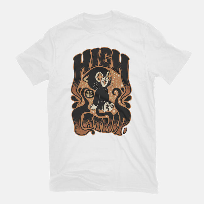 High On Catnip-Womens-Fitted-Tee-Popnotic