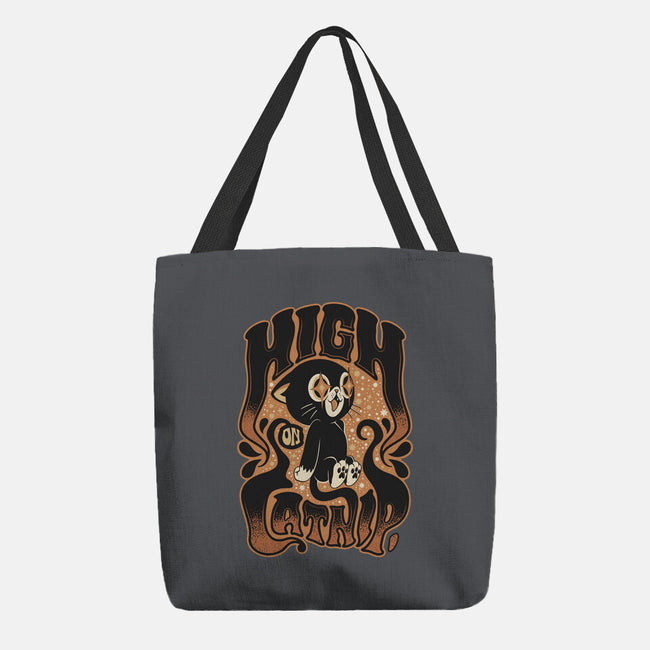 High On Catnip-None-Basic Tote-Bag-Popnotic