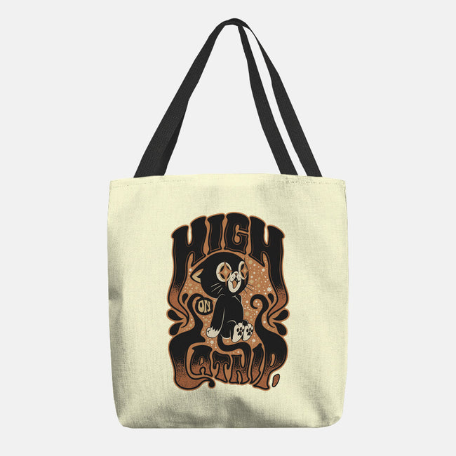 High On Catnip-None-Basic Tote-Bag-Popnotic