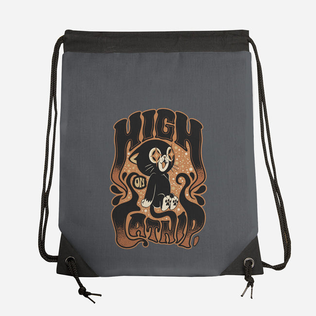 High On Catnip-None-Drawstring-Bag-Popnotic