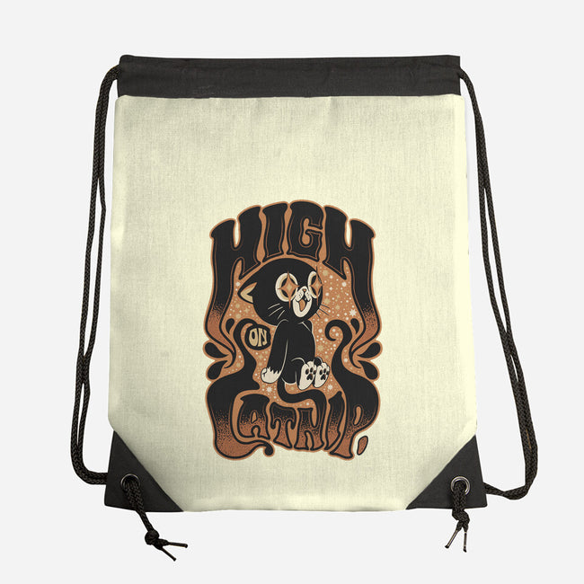 High On Catnip-None-Drawstring-Bag-Popnotic
