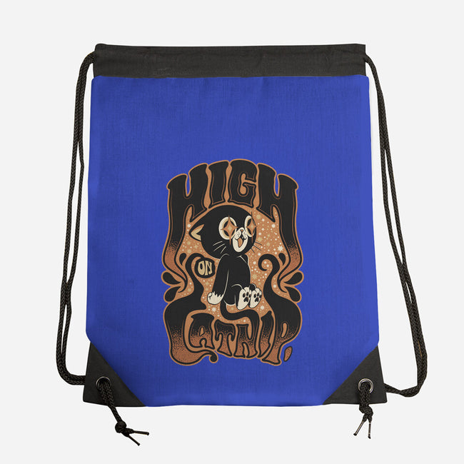 High On Catnip-None-Drawstring-Bag-Popnotic