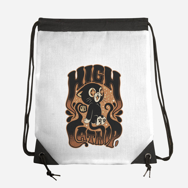 High On Catnip-None-Drawstring-Bag-Popnotic