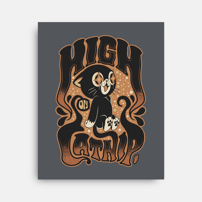 High On Catnip-None-Stretched-Canvas-Popnotic