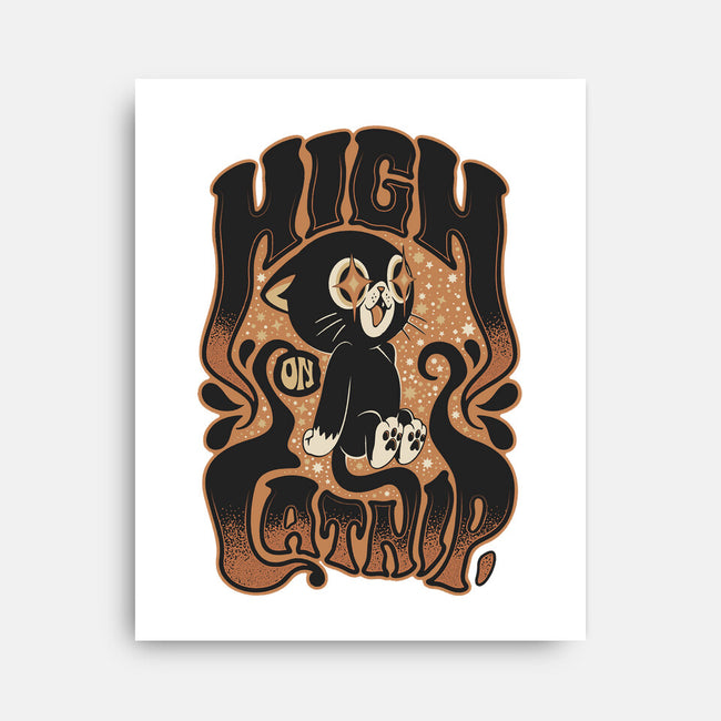 High On Catnip-None-Stretched-Canvas-Popnotic