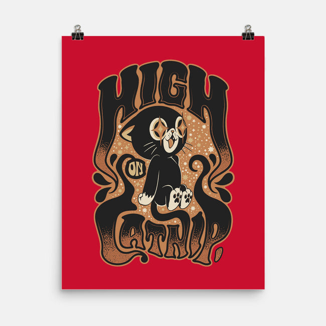 High On Catnip-None-Matte-Poster-Popnotic