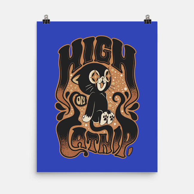 High On Catnip-None-Matte-Poster-Popnotic