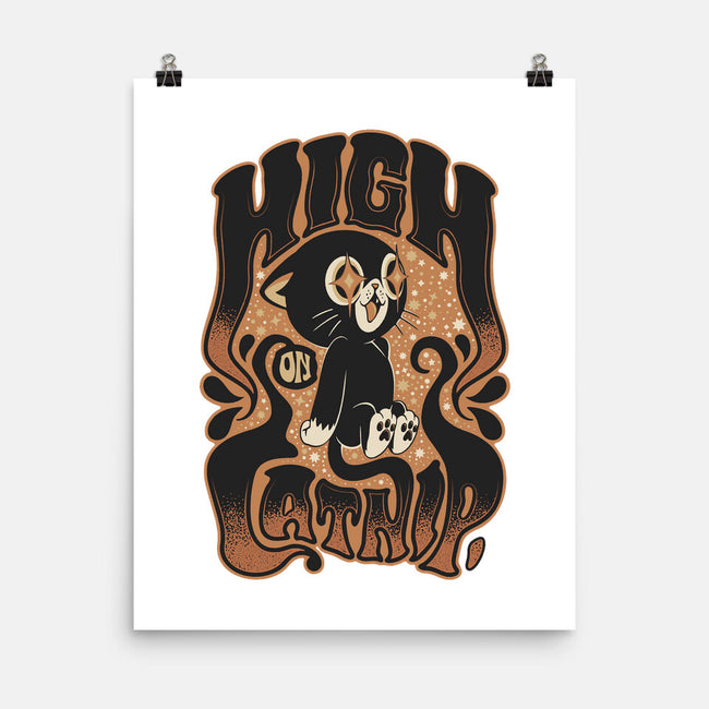 High On Catnip-None-Matte-Poster-Popnotic