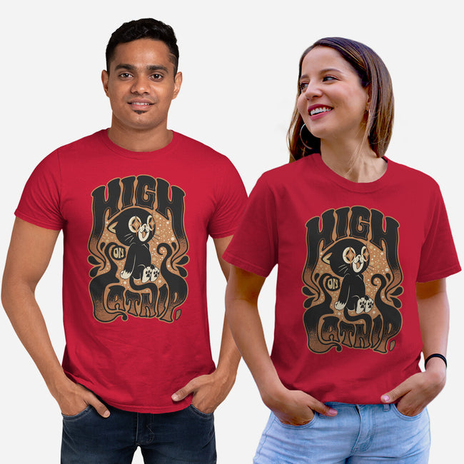 High On Catnip-Unisex-Basic-Tee-Popnotic