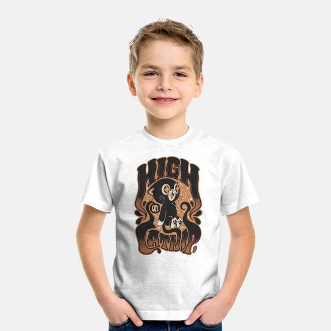 High On Catnip-Youth-Basic-Tee-Popnotic
