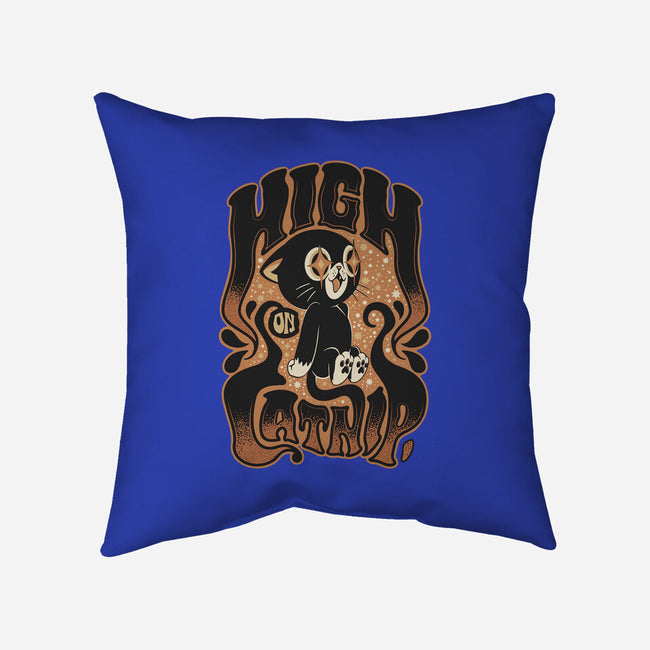 High On Catnip-None-Removable Cover w Insert-Throw Pillow-Popnotic