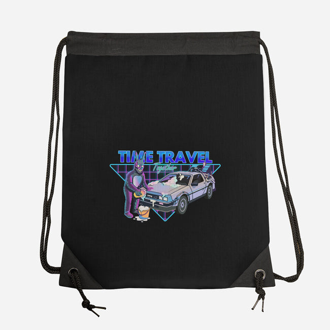 Time Travel Together-None-Drawstring-Bag-Diego Gurgell
