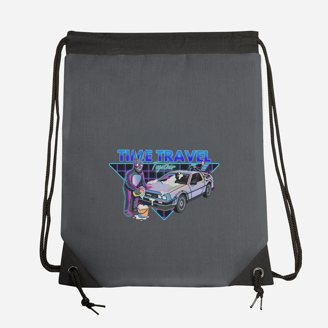 Time Travel Together-None-Drawstring-Bag-Diego Gurgell