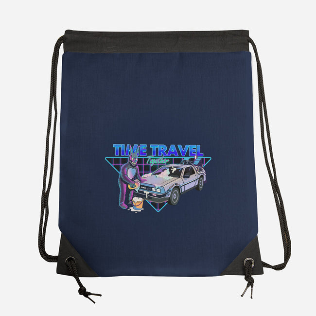 Time Travel Together-None-Drawstring-Bag-Diego Gurgell