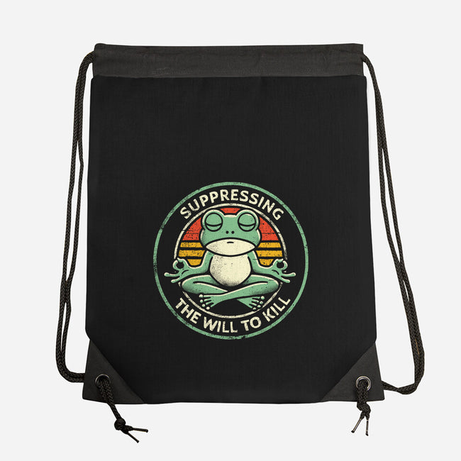 Suppressing The Will To Kill-None-Drawstring-Bag-BridgeWalker
