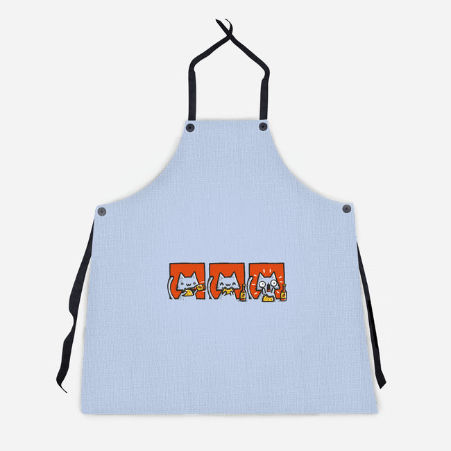 Hot Sauce Cat-Unisex-Kitchen-Apron-Wenceslao A Romero