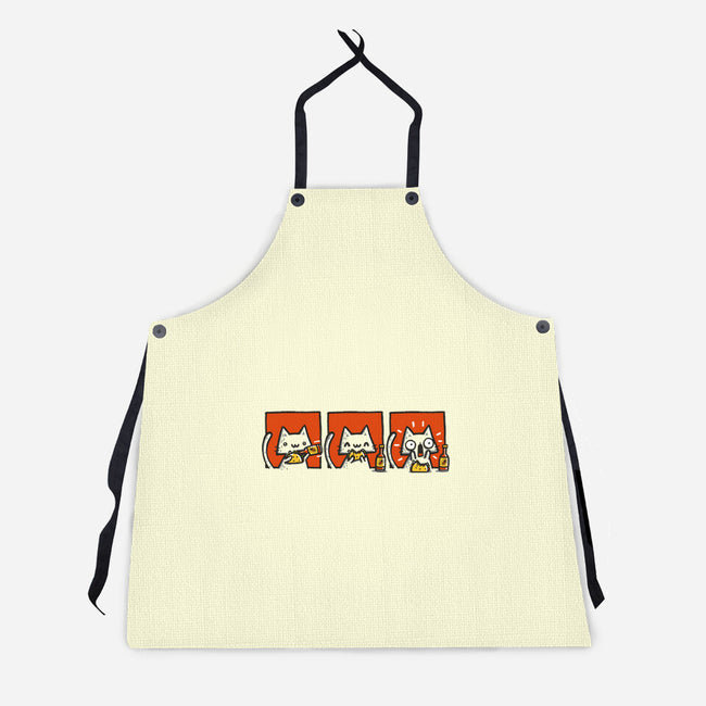 Hot Sauce Cat-Unisex-Kitchen-Apron-Wenceslao A Romero