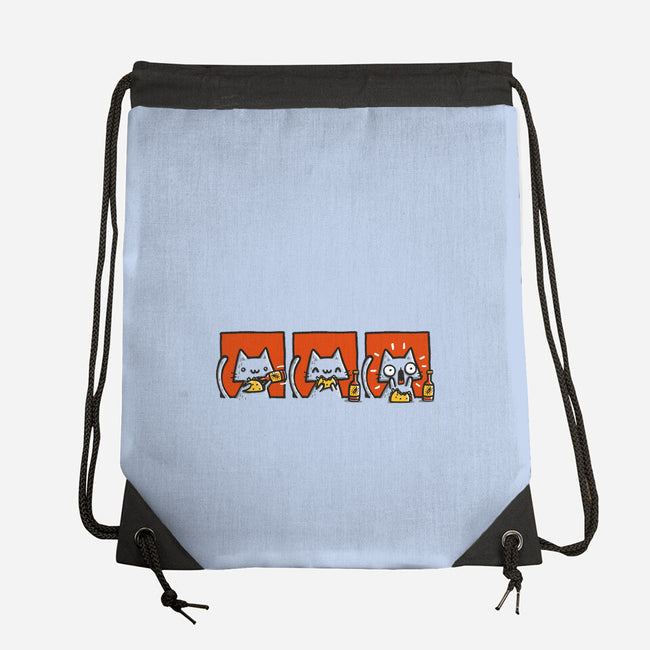 Hot Sauce Cat-None-Drawstring-Bag-Wenceslao A Romero
