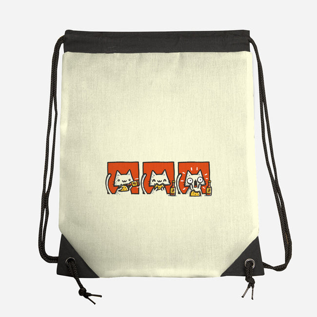 Hot Sauce Cat-None-Drawstring-Bag-Wenceslao A Romero