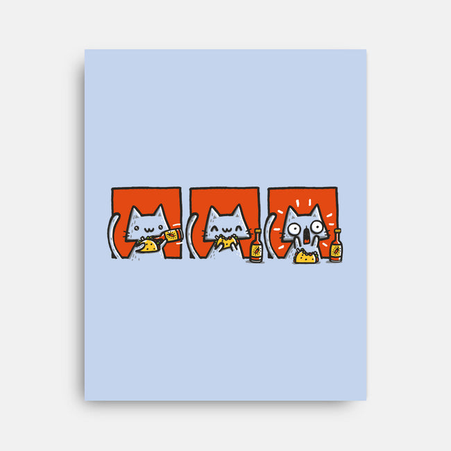 Hot Sauce Cat-None-Stretched-Canvas-Wenceslao A Romero