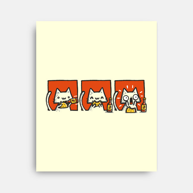 Hot Sauce Cat-None-Stretched-Canvas-Wenceslao A Romero