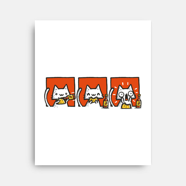 Hot Sauce Cat-None-Stretched-Canvas-Wenceslao A Romero