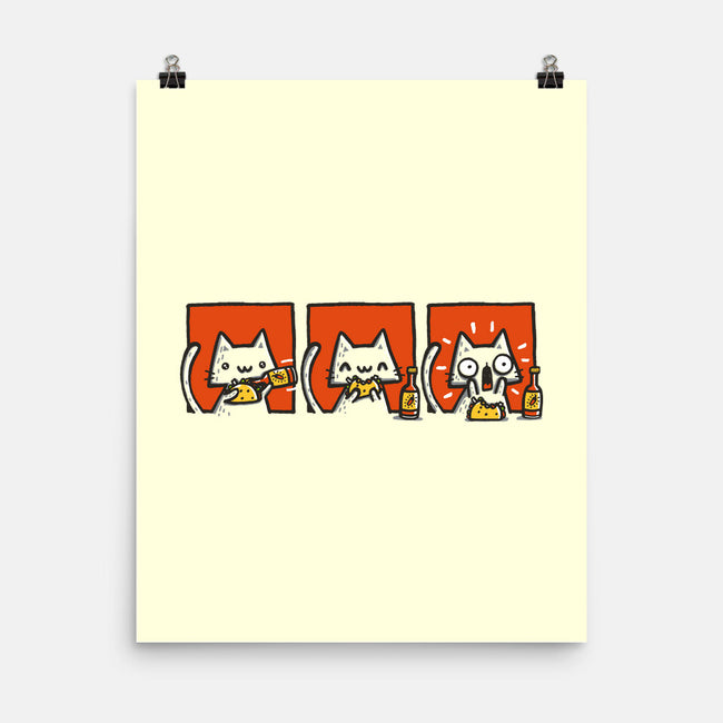 Hot Sauce Cat-None-Matte-Poster-Wenceslao A Romero