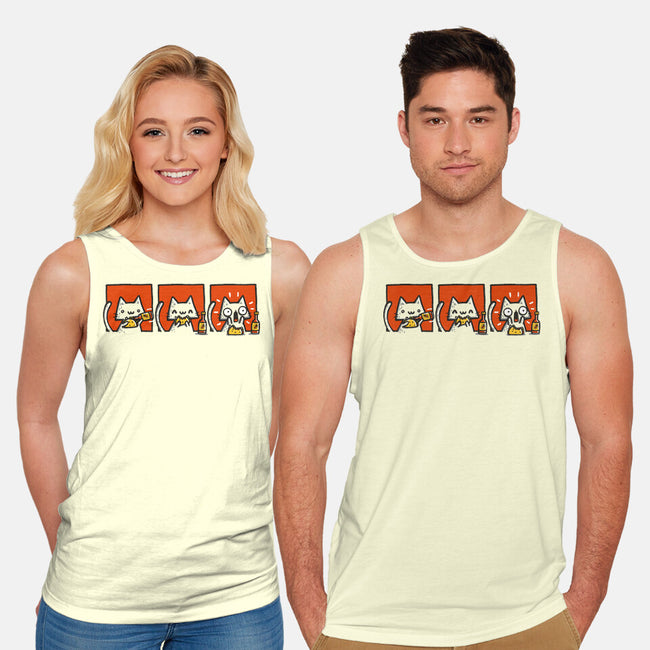 Hot Sauce Cat-Unisex-Basic-Tank-Wenceslao A Romero