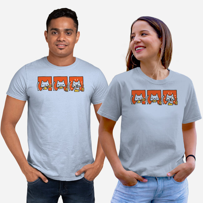 Hot Sauce Cat-Unisex-Basic-Tee-Wenceslao A Romero