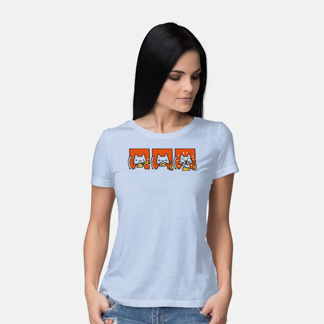 Hot Sauce Cat-Womens-Basic-Tee-Wenceslao A Romero