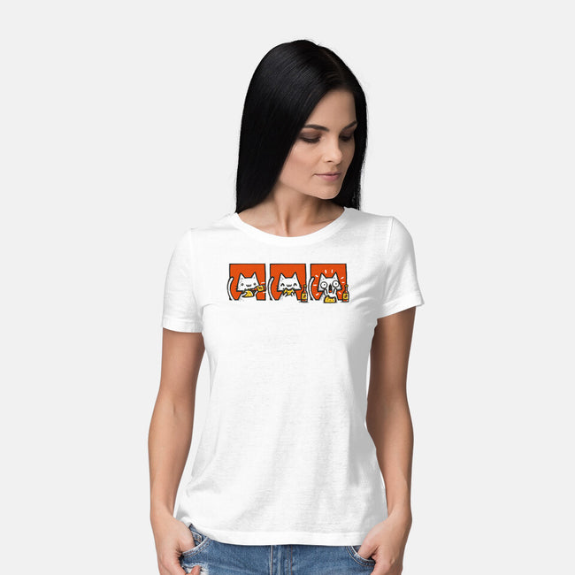 Hot Sauce Cat-Womens-Basic-Tee-Wenceslao A Romero
