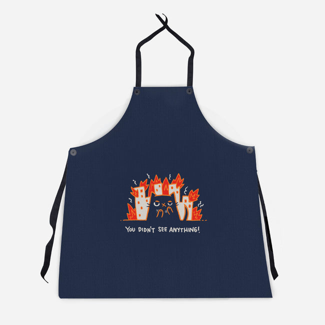 Didn't See Anything-Unisex-Kitchen-Apron-Wenceslao A Romero