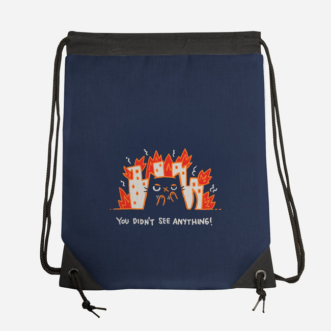 Didn't See Anything-None-Drawstring-Bag-Wenceslao A Romero