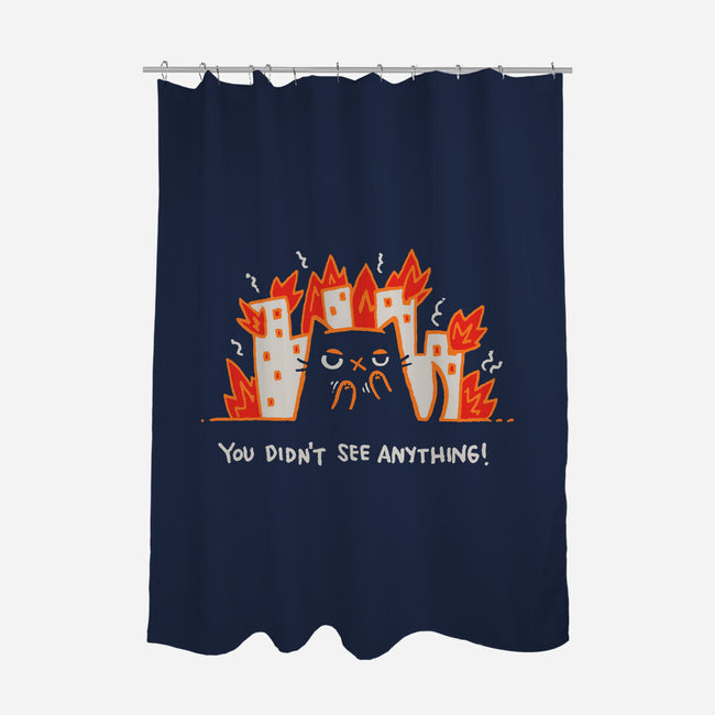 Didn't See Anything-None-Polyester-Shower Curtain-Wenceslao A Romero