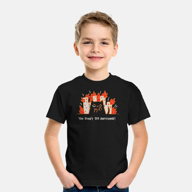 Didn't See Anything-Youth-Basic-Tee-Wenceslao A Romero