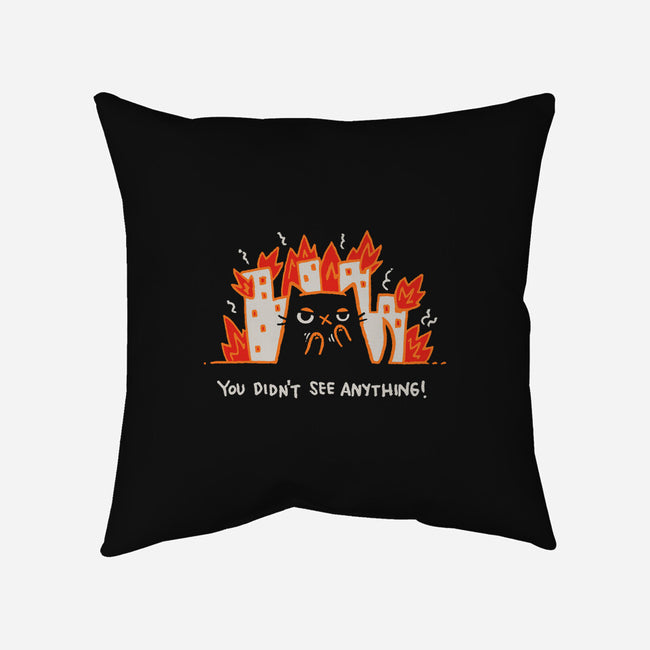 Didn't See Anything-None-Removable Cover w Insert-Throw Pillow-Wenceslao A Romero