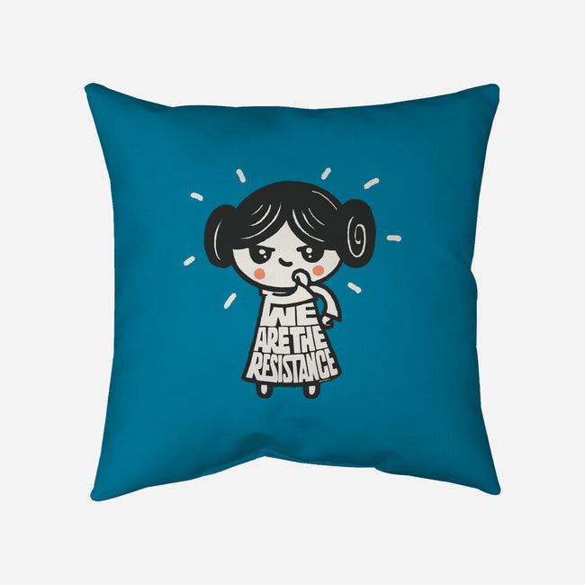 We Are The Resistance-None-Removable Cover w Insert-Throw Pillow-Wenceslao A Romero