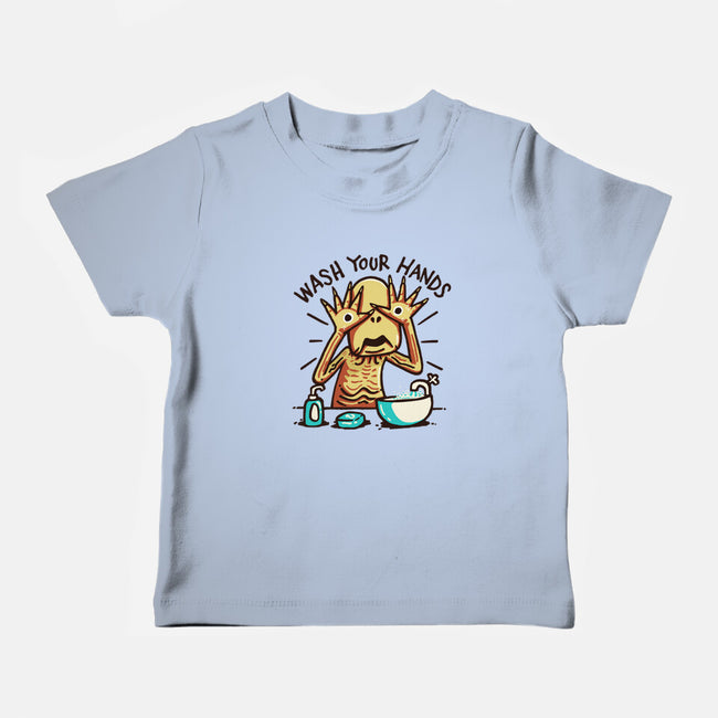 Dirty Hands-Baby-Basic-Tee-Wenceslao A Romero