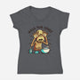 Dirty Hands-Womens-V-Neck-Tee-Wenceslao A Romero