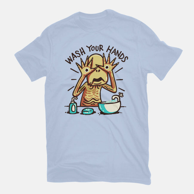 Dirty Hands-Womens-Fitted-Tee-Wenceslao A Romero