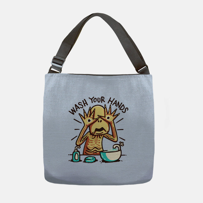 Dirty Hands-None-Adjustable Tote-Bag-Wenceslao A Romero