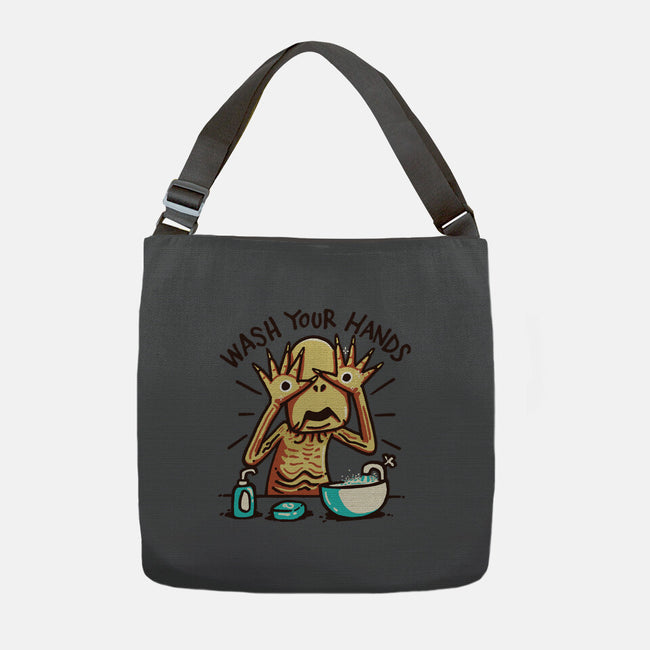 Dirty Hands-None-Adjustable Tote-Bag-Wenceslao A Romero