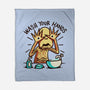 Dirty Hands-None-Fleece-Blanket-Wenceslao A Romero