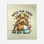 Dirty Hands-None-Fleece-Blanket-Wenceslao A Romero