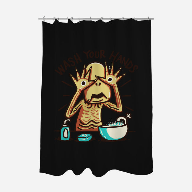 Dirty Hands-None-Polyester-Shower Curtain-Wenceslao A Romero