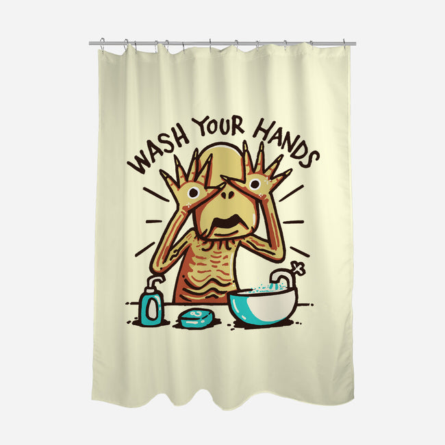 Dirty Hands-None-Polyester-Shower Curtain-Wenceslao A Romero