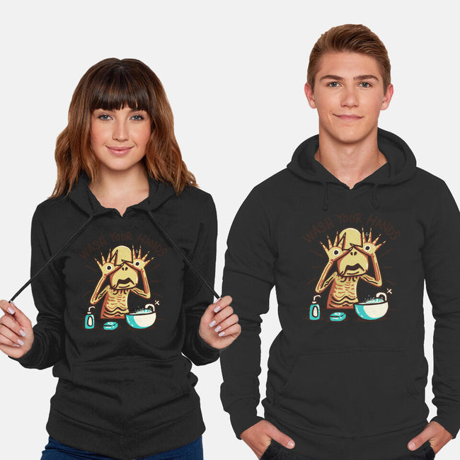 Dirty Hands-Unisex-Pullover-Sweatshirt-Wenceslao A Romero