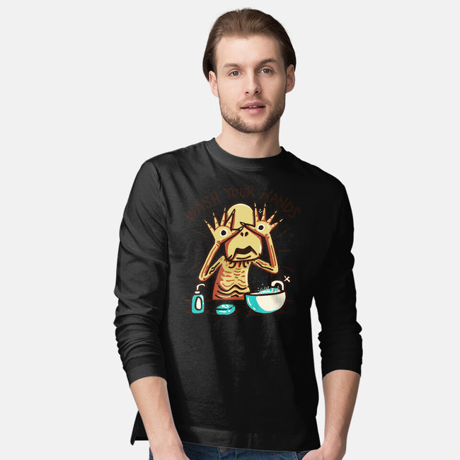 Dirty Hands-Mens-Long Sleeved-Tee-Wenceslao A Romero