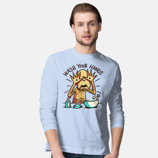 Dirty Hands-Mens-Long Sleeved-Tee-Wenceslao A Romero