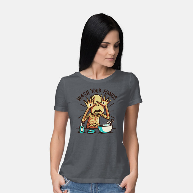 Dirty Hands-Womens-Basic-Tee-Wenceslao A Romero